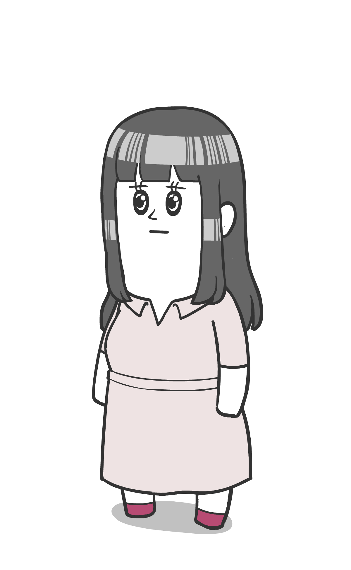 美女（黒髪ロング）